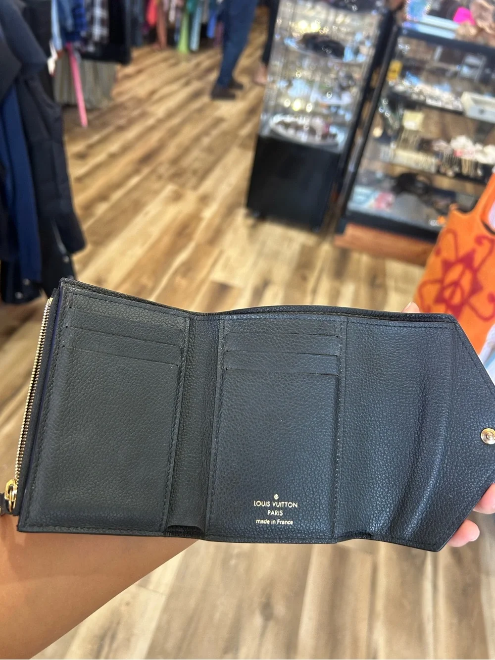 Black Louis Vuitton Victorine Wallet